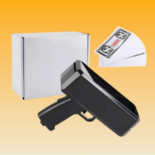 용돈총 머니건 가짜지폐 용돈총 용돈이벤트, 1개, 블랙