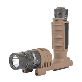 모드라이트 전술라이트 wadsn Surefir softair scout lampe m900v vertical foregrip weaponlight 전술 소총 손전등 wex451, ex451-de-nologo, 1개