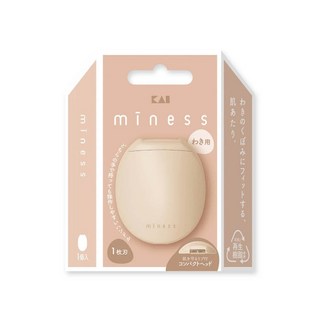 KAI miness 除毛刀 日本製造 適用於手、腳、背部及私密處VIO, 1個, 腋下除毛