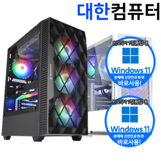 대한컴퓨터W789 윈도우정품포함 70%~30%할인 최신제품 40만원부터500만원까지 본체또는 풀세트 14세대 배배틀그라운드 게이밍조립컴퓨터PC 사무용 오버워치2/240118Q, 4)윈도우15, 화이트, 화이트, 1GB, 1GB, WIN11 Home