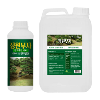 정원부자 소나무 재선충 진딧물 나방 러브버그 벌레 퇴치 살충제 면역 증강 영양제 약, 10L, 1개
