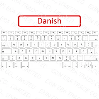 2015 Macbook 12 ''A1534 영국 키보드 프랑스어 독일어 Topcase 백라이트 EMC2746 MF855, 07 Danish