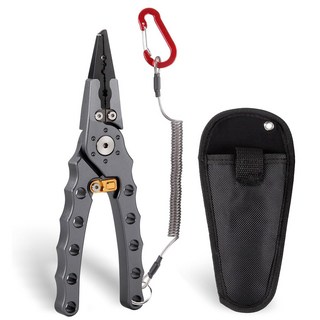 JABASO 낚시 필수템 만능 플라이어 니퍼, 1개, 그레이