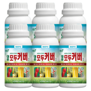 농업마켓365 대유 모두커버 액제 일소 피해 경감 식물영양제 비료, 6개, 500ml