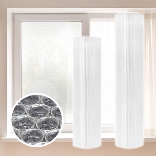 (이스트렉스)3중 뽁뽁이 에어캡 단열재 5.5T 냉난방 두꺼운 무지 꽃무늬 90cm 120cm, 1개