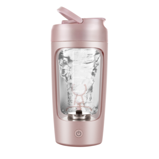 유아이 충전식 3세대 오토쉐이커 텀블러 650ml, 핑크