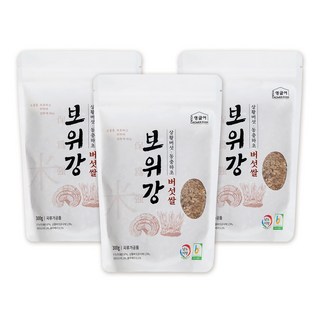 영글어농장 보위강 버섯쌀 900g (300gx3팩) 상황버섯쌀 동충하초쌀 발아 현미 건강 영양 쌀, 300g, 3개
