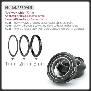 자전거 밑면 브래킷 중앙 운동 30mm 샤프트 세라믹 베어링 부품 PF30/PF4130/BB30/BSA30/T47 도로 MTB