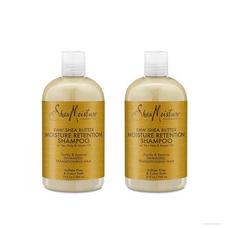 SheaMoisture Moisture Rentention Shampoo 시어모이스처 로우 시어 버터 모이스처 렌텐션 샴푸 384ml 2팩, 2개