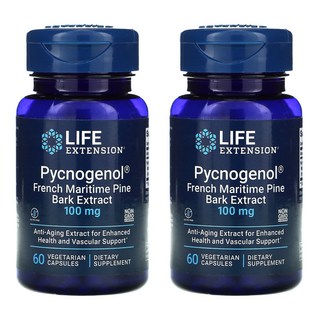 LIFE EXTENSION 松樹皮萃取素食膠囊 100mg, 60顆, 2罐