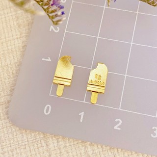 賣場3 儒家寶寶金飾 黃金/純金9999 第一桶金 實心 1g金豆 金瓜子 餃子 龜甲 冰棒 玫瑰花 月餅 紙鶴 甜甜圈, 1個, 冰棒1g一顆