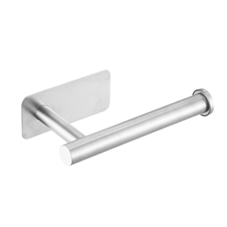 [파워접착] 소소무역 스테인리스 무타공 욕실 접착 벽걸이 휴지걸이, 1개, 딥실버