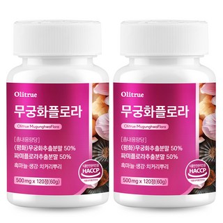 대용량 무궁화 파미플로라 파비 흑마늘 생강 HACCP인증, 2개, 120정