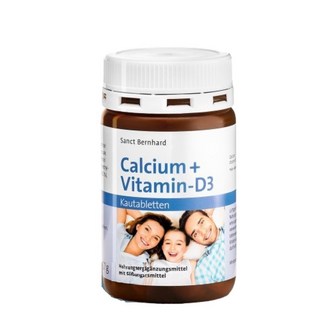 聖伯納德 Sanct Bernhard 兒童鈣D3咀嚼錠 - 德國原裝進口，促進兒童骨骼發展, 150顆, 3盒