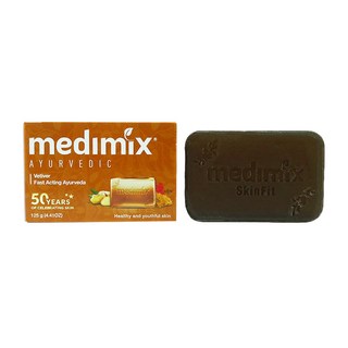 medimix阿育吠陀草本香根草美膚皂，深層清潔保濕滋潤，敏感肌適用, 125g, 5個