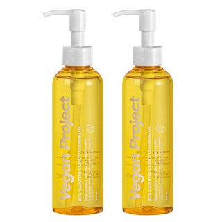 비건프로젝트 베타카로틴 당근 클렌징 오일, 2개, 200ml