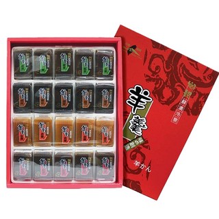 鄉親 蘇澳冷泉 羊羹禮盒 綜合麻糬 (紅豆.茗茶.金棗.咖啡), 20個, 羊羹20入禮盒【一盒】