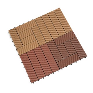 목재 플라스틱 타일 저렴한 가격 WPC 방수 복합 데크 야외 나무 바닥 300mm x, 1개