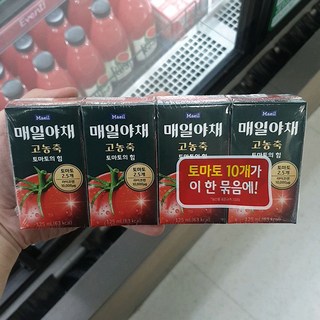 매일야채 고농축 토마토의 힘, 125ml, 4개