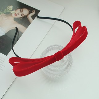 겨울 벨벳 왕리본머리띠 제니 머리띠 레드 블랙 단발머리 크리스마스 포인트 여아 리본머리띠