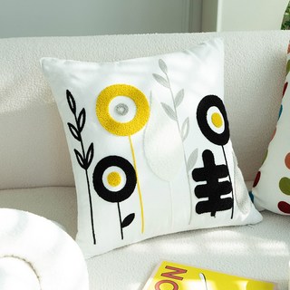 쿠션 하운드투스 소파쿠션 침대틈새쿠션 30 북유럽 방석 24x24 2690034, 화원