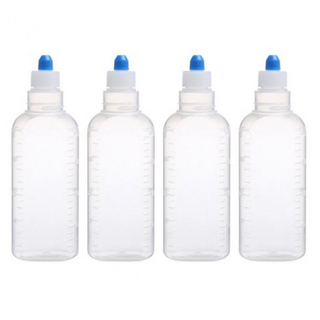 [메가스토어]국산 투약병 반투명 200ml 4매1세트, 1세트