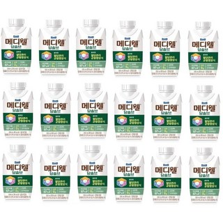 메디웰 당솔브 호두맛 200ml 18개 건강한 간식 아침대용, 3.6L, 5세트