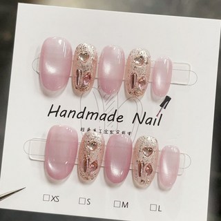 月光薔薇 手工穿戴甲貼片 HNP159, 1個, HNP159-S碼(實品拍攝)