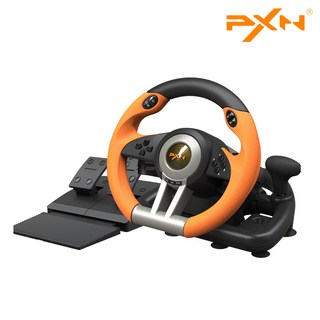 [PXN 정품] V3 PRO 게이밍 레이싱 휠 Gaming Racing wheel V3 프로 (닌텐도 스위치/PC/PS3/PS4/XBOX 호환), 1개, V3 PRO 오렌지