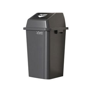 宅配 大型商用垃圾桶 前開式回收桶 大容量分類垃圾桶, 大型垃圾桶 (100L) 一個, 灰色