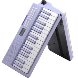 【台灣JAZZY】DP-06 可攜式折疊61鍵電子琴 丨 初學者/兒童啟蒙 內建喇叭 丨 USB供電 含提袋, 紫色, 1箱, DP-06