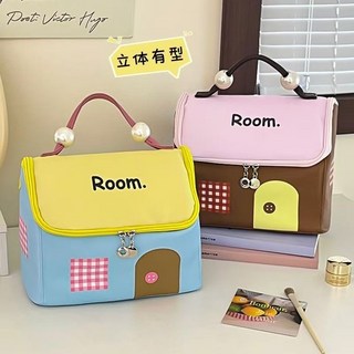 多巴胺色系化妝包，大容量便攜旅行收納包，防水洗漱包