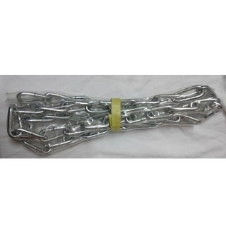 ecgo五金百貨 鐵鍊 2分 15尺 鐵鏈附套 中目鐵鍊 附膠套 鍊條, 1個