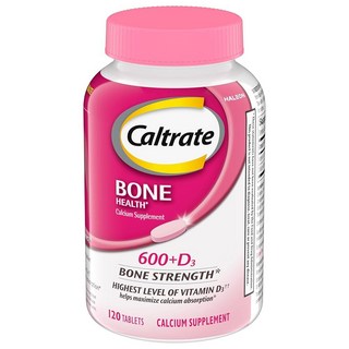 Caltrate Bone Health 600+D3 칼슘 흡수를 극대화하는 데 도움이 되는 및 비타민 D 보충제 태블릿 600mg - 120개, 1개
