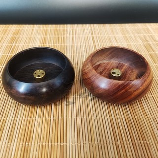賀山 花梨木迷你臥香座 線香座 臥香盤 線香 臥香 臥香爐 臥香盒 縣香盒, 賀山臥香盤-棕色木紋, 棕色木紋