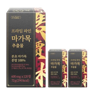 [정품] 프라임 파인 마가목 추출물 본초 마가목 분말 100% 식약청 인증 해썹, 3개, 120정