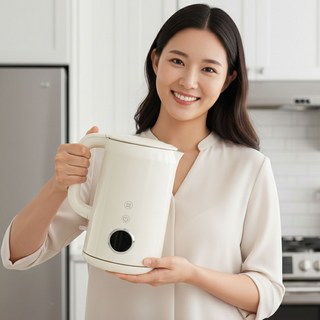 라이브박스 무선 전기포트 올스텐 1700ml 과열방지 자동차단 7단 온도조절 이중 단열 보온 기능, 블랙