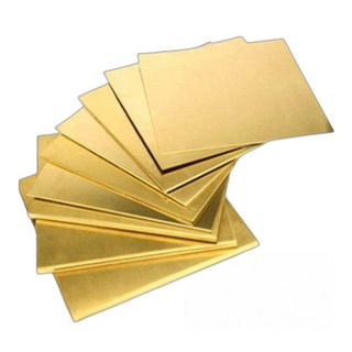 富盛行 黃銅板 厚1.5mm (100*100mm 150*150mm 200*200mm) 青銅片 黃銅片 青銅板, 1.5mm,100mm*100mm, 1個