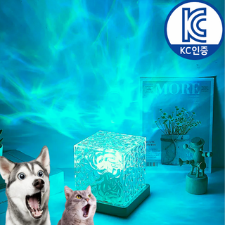 방 안이 로맨틱해지는 리베니 16색 LED 바다 무드등 크리스탈 수면 거실 미니 침실 무선