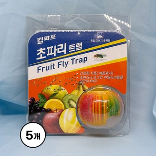 킬파프 초파리트랩 날파리 날벌레 유인제, 15ml, 5개