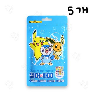 포켓몬 썸머패치 44매입 2023년제조 모기스티커, 블루, 5개
