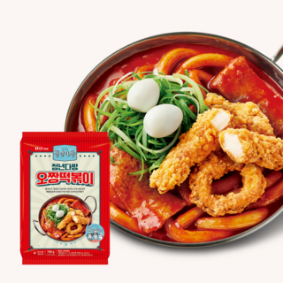 청년다방 오짱떡볶이 (오징어튀김떡볶이) 730g (2~3인분) 밀키트
