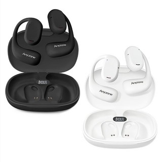 귀걸이형 오픈형 블루투스 이어폰 운동 스포츠 런닝 조깅 자전거 이어폰, 블랙, 이어셋 4
