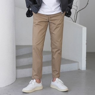 베이직바이블 남성 일자핏 사방스판 코튼 팬츠 빅사이즈 데일리 슬랙스(7color)