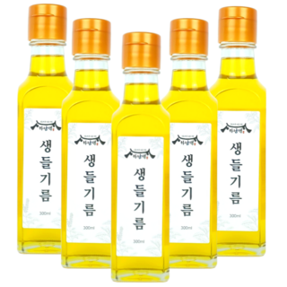 하남댁 건강지키미 저온압착 생들기름, 5개, 300ml