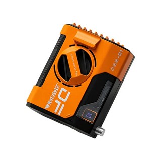 휴대용 허리 선풍기 충전식 웨어러블 벨트 선풍기 LED 디지털 디스플레이 야외 작업장 등산 하이킹용 보, 02 Orange_01 10000mah_01 CHINA, 02 10000mah_01 CHINA