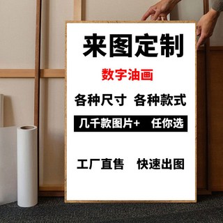 DZdiy數字油畫 客廳臥室裝飾畫 動漫填色 按數字繪畫, 聯繫客服,任意尺寸