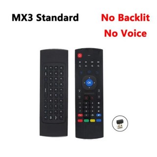 음성 백라이트 MX3 2.4G 플라이 마우스 에어 마우스 미니 키보드 무선 원격 적외선 학습 안드로이드 스마, 01 MX3 A  Standard