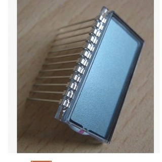 no 四位液晶屏 LCD段式顯示幕 12腳8欄位動態驅動LCD顯示液晶屏 w37, 1個