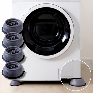 파넥시 강력한 내구성 진동 방지 무소음 세탁기 받침대, 4개, 그레이